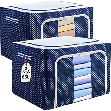 Foldable Multipurpose Breathable Clothes Storage Bag 66Ltrs[HOME APPLIANCES]